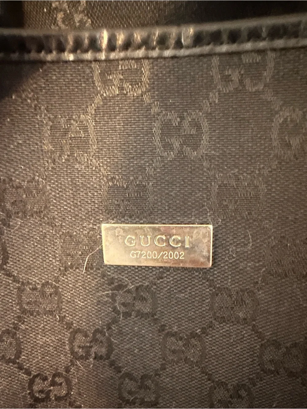 Gucci GG Monogram Canvas Tote Bag in black